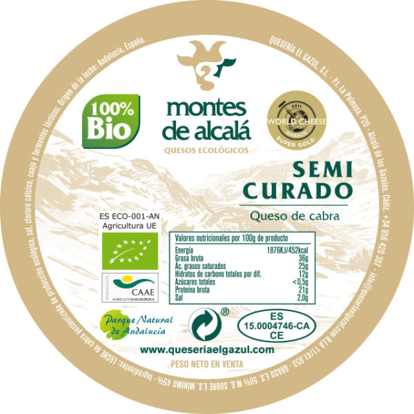 queso ecológico semicurado