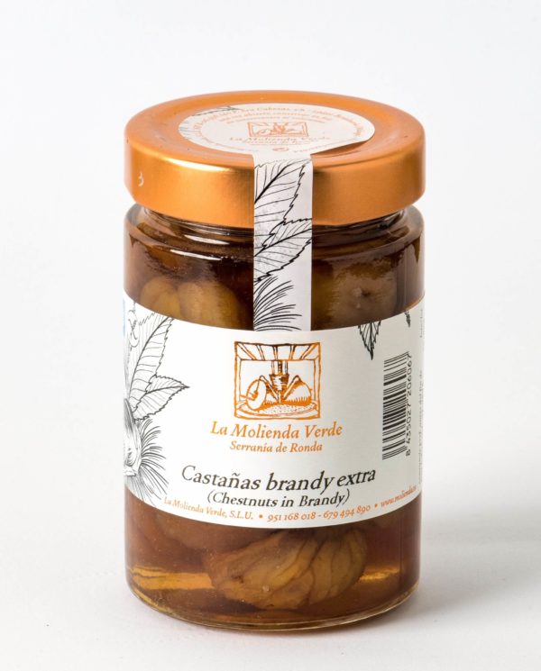 Castañas en Brandy La Molienda Verde