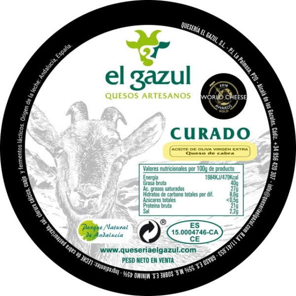 queso curado en aceite