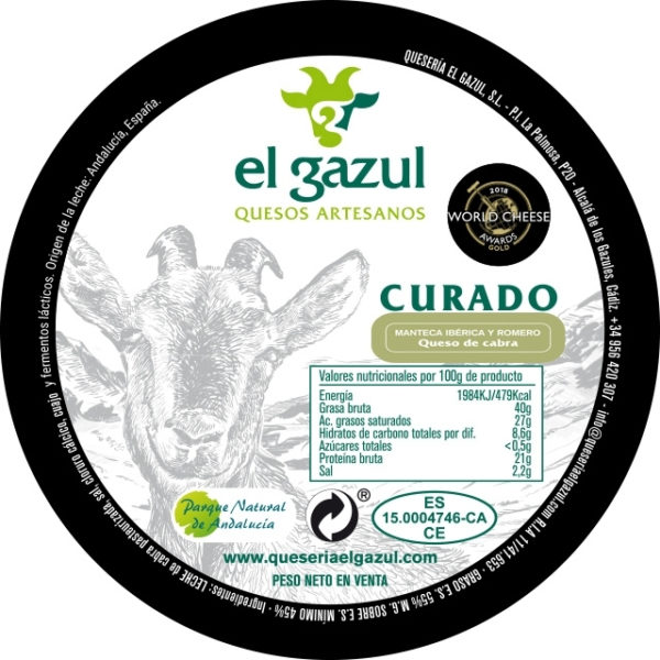 queso curado en manteca y romero